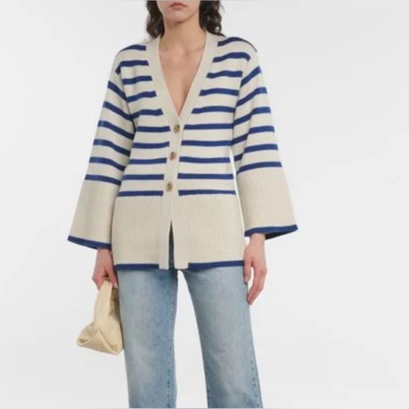 TOTEME
Women's Blue Signature Striped Cardigan - Picture 2 of 6